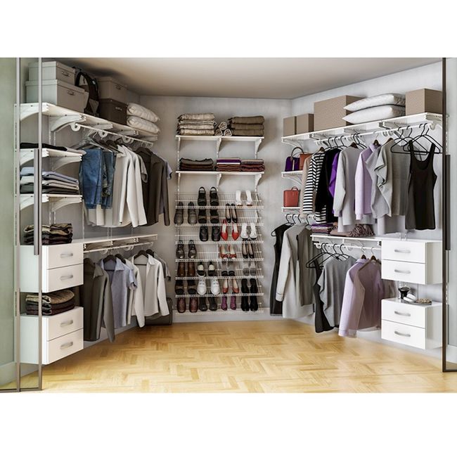 Kit Completo Closet ou Quarto Aramado com nichos e módulos 3,5 m Aramado