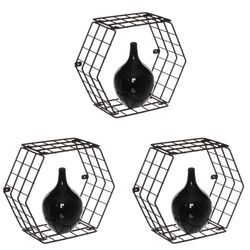 Kit-Nicho-Decorativo-Hexagonal---Linha-Wire---3-Un