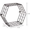 Kit-Nicho-Decorativo-Hexagonal---Linha-Wire---5-Un