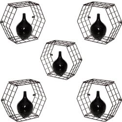 Kit-Nicho-Decorativo-Hexagonal---5-Unidades-Metaltru