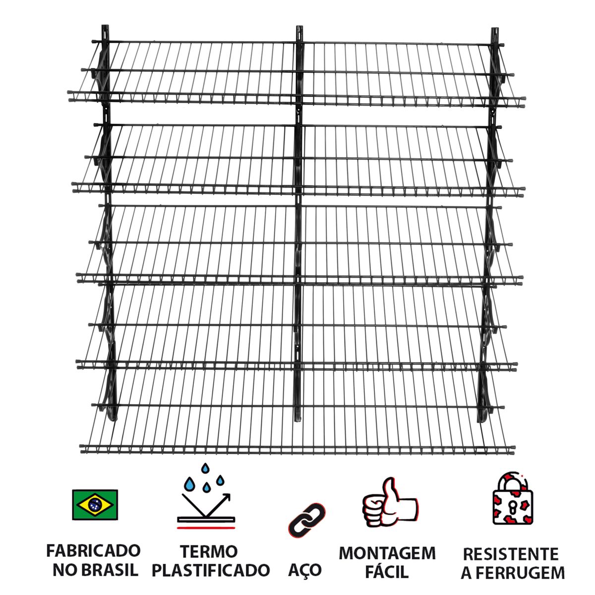 Armário Aramado Kit 3 Sapateira Média Compre Aramado